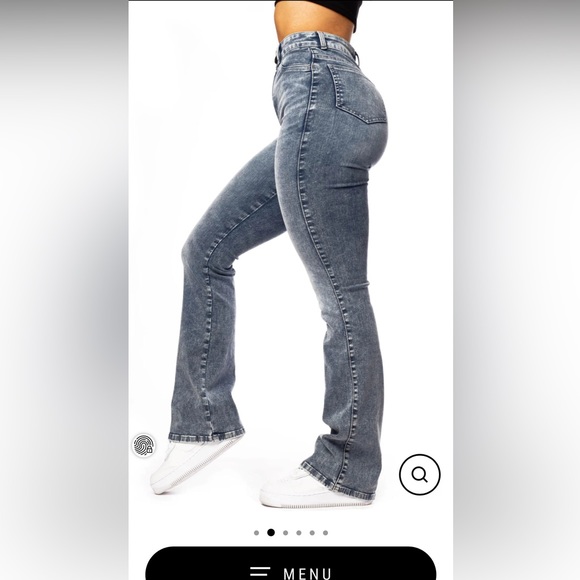 Fitjeans flared jeans in 80s blue - Picture 3 of 6